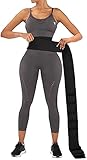 Material de alta calidad: nuestro vendaje está hecho de poliéster transpirable y elástico y látex natural. Excelente flexibilidad y puede aplanar firmemente tu abdomen y suavizar los retrocesos. Prueba 10.000 veces: nuestra faja para abdomen ha pasado más de 10.000 pruebas y es estable en elasticidad, fuerte y duradera.