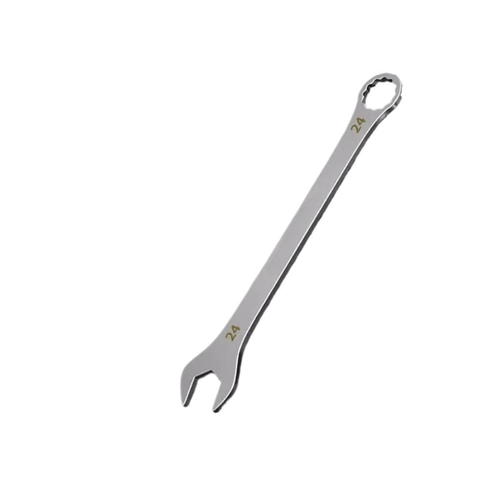 zhszzz Thin Open End Wrench 5-32mm Ratchet Spanner Multi-Function Double-end Fixed Open-end Bicycle Motorcycle Car Repair Tools(24MM)