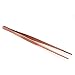 O'Creme 10 Inch Rose Gold Precision Stainless Steel Kitchen Tweezer Tongs with Serrated Tips for Gripping