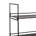 Organize It All Storage Shelf, Dimensions: 25.12 x 11.37 x 34.25 inches, Freestanding, Three Tier Shelves, Espresso, Good for Bathroom, Office, Easy Assemble, Home Organization