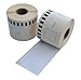 Produktbild Etiketten - Selbstklebend und Bedruckbar - Permanent Thermo Label 102mm x 152mm Weiß - Ordnern und Briefumschlägen - 200 label auf Rolle - kompatible für Brother DK - 11241 - 12 Stück