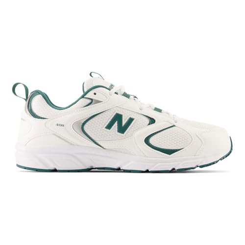 Image of New Balance Women's 408 Trainers, White Green, 7