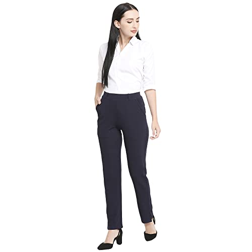 Image of Smarty Pants Women's Cotton Straight Leg Formal Trouser