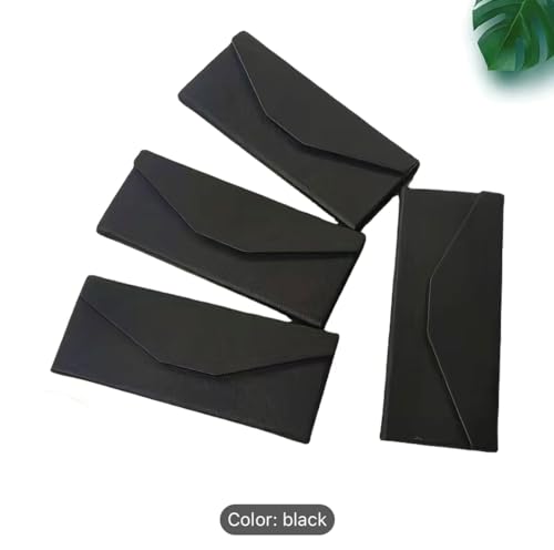 Handmade Folding Hard Case for Sunglasses, Eyeglasses, Reading Glasses. Triangle folding glasses case, storage portable sunglasses case with 6 pcs microfiber pouch bag for glasses.3