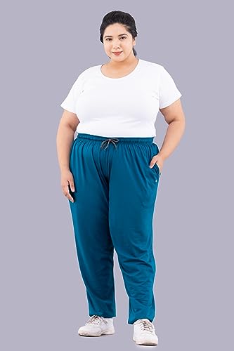 Image of CUPID Women's Cotton Track Pants Regular Fit Lounge Wear Gym Joggers Sports Trouser Night Pants for Ladies