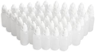100PCS 5ML White Plastic Empty Squeezable Dropper Bottles Eye Liquid Dropper(Bottle+Tip cap+cap) For Personal Care