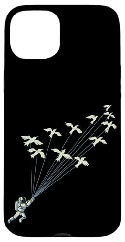 Carcasa para iPhone 15 Plus Astronauta Príncipe Volando Con Aves Universo Espacial Ciencia