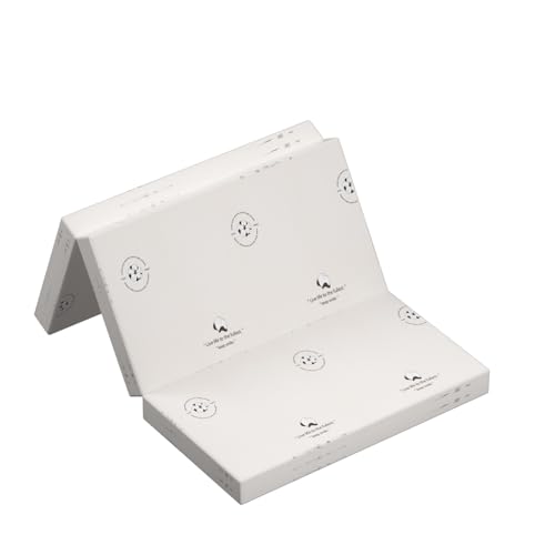 Image of Pack and Play Mattress 38" x 26", Portable Playard Mattress, Soft Firm Premium Foam Pack N Play Mattresses, Odorless Breathable Comfort Baby Foam Playpen Mattresses (Cotton Tri-Fold)