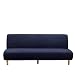 JaMsnc Ochraniacz na kanapę Loveseat, składany pokrowiec na sofę bez podłokietników, elastyczny pokrowiec na sofę, do salonu, granatowy, S (długość 120-150 cm, pokrowiec ochronny na sofę