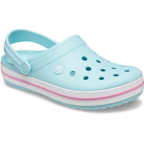 Image of Crocs Unisex-Adult Crocband Clog, Pure Water, 12 Women /10 Men