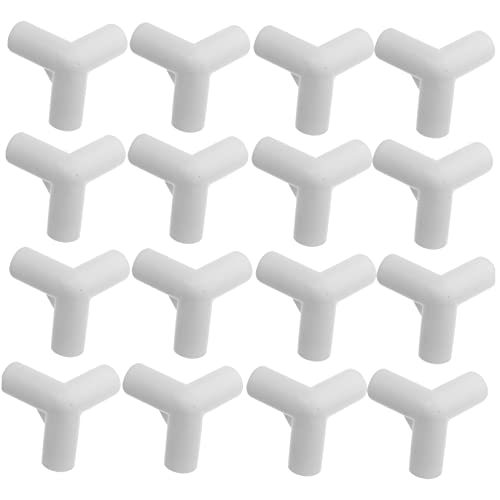 Yardwe 80 Peças Junta De Barraca Conector De Barraca De 3 Vias Acessórios Para Tubos Para Peças De R