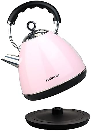 Fashome Electric Kettle, Stainless Electric Kettle 1.7L Huge Tea Kettle with Filters, LED Light, Auto-Shut-Off, and Boil-dry Protection Kind for families with elders and kids. Gift for Parents