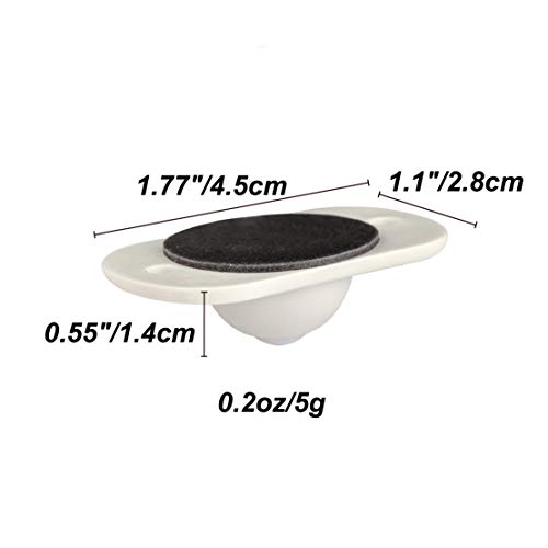 Set of 16 Pcs Small Castor Wheels Mini Wheels Cute DIY Mini Casters Adhesive Plastic Castor Stick On Castors for Plastic Storage Bins Container Small Furniture Trash Can Box Moving Wheels