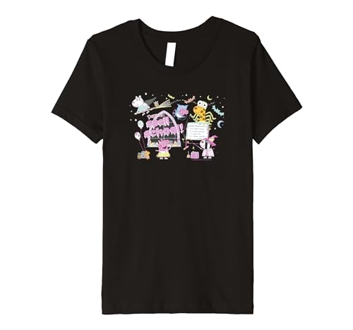 T-shirt Peppa Pig Halloween Enfant Peppa's Spell School Class Premium