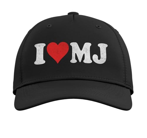 Gorra beisbolera ajustable I Love MJ diseño vintage miniatura 2