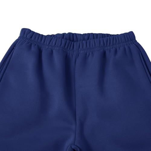 Boys Sweatpants Fall Sport Pull-on Fleece Jogger Pants with Pockets Winter Casual Athletic Elastic Trousers4