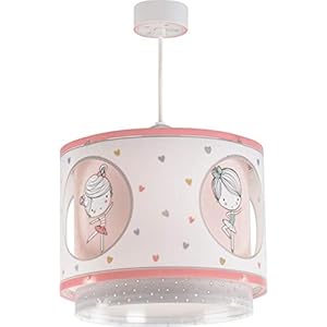 Dalber kinderlampe Pendelleuchte Hängelampe Tänzer Rosa Sweet Dance Rose, 26.5 x 26.5 x 21 cm
