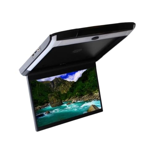 Monitor de techo for automóvil 11,6 pulgadas, pantalla abatible vídeo HD, reproductor MP5, IPS con luz ambiental azul(Black)