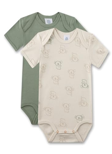 Sanetta Baby Jungen Body Kurzarm Doppelpack 100% Bio-Baumwolle