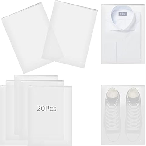 Travel Accessories Reusable Plastic Ziplock Bags (40cm x 30cm -20Pcs) Cover