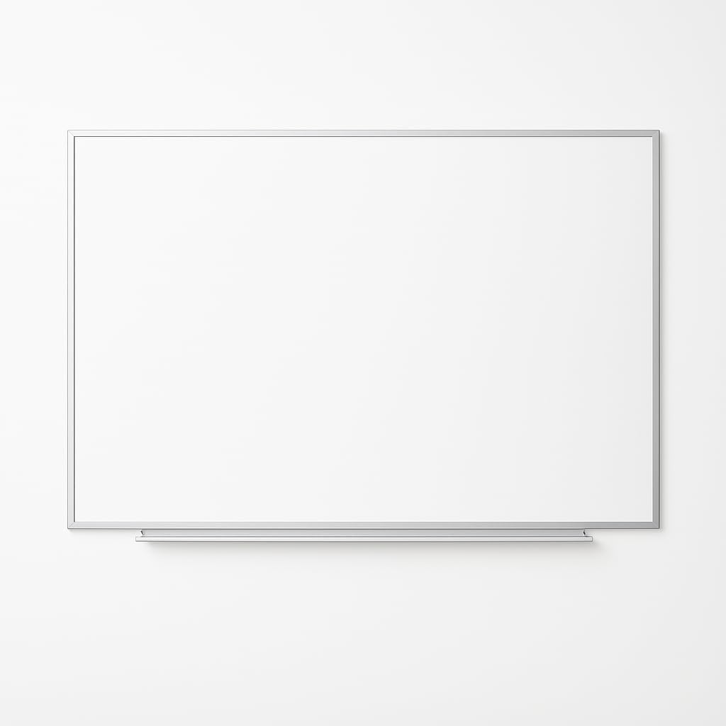 Whiteboard with Aluminium Frame, 80 x 60 cm