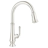 American Standard 4279300.013 Delancey Pull-Down Kitchen Faucet with Sprayer, Polished Nickel