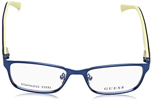 Image of Guess GU9173 Eyeglass Frames - Matte Blue Frame, 47 mm Lens Diameter GU917347091