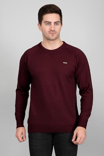 Image of GODFREY Round Neck Full Sleeve Woolen Sweater for Man Winter Wear - Regular Fit Pullover