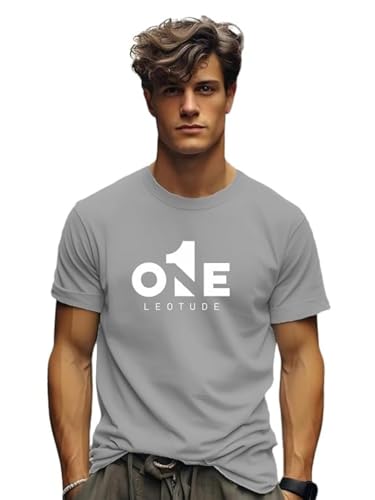 Image of LEOTUDE Men's Half Sleeve Regular Fit Tshirt | Tshirt for man