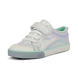See Kai Run Kristin - Fan Favorite Sneakers for Little Girls, Silver Metallic, Toddler 8