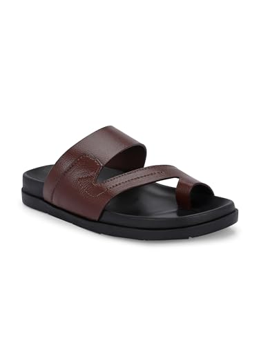 Image of San Frissco Men's Sandals with Open Toe Strap Supersoft Slip On Chappal /Perfect Fit for Summer and Rainy Season Easy to Walk Slipper /Stylish Lightweight Casual Trendy Floaters