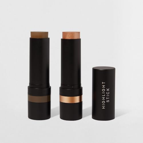 Kit Contorno em Bastão Marrom Médio + Iluminador em Bastão Bronze...