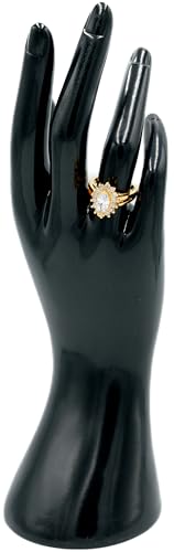 Beautiful Marquise Cut Cubic Zirconia CZ Halo Engagement Anniversary Ring, 18k Yellow Gold Filled Plated4