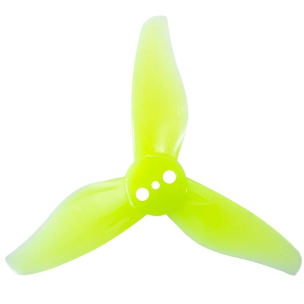 Hélice PC 2x2.3 jaune 1.5mm pour drone FPV Racing 1105 - 2