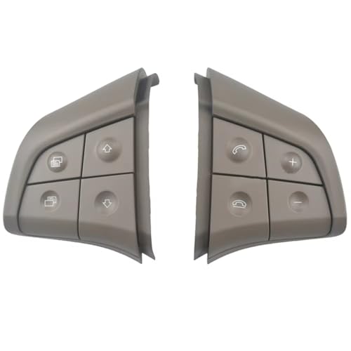 Compatible With For W164 GL Class W164 ML Class W251 R Class 2006-2009 車用多機能ステアリングホイールボタン 1648207910 と互換性あり 多機能 操作ボタン(2PCS Beige