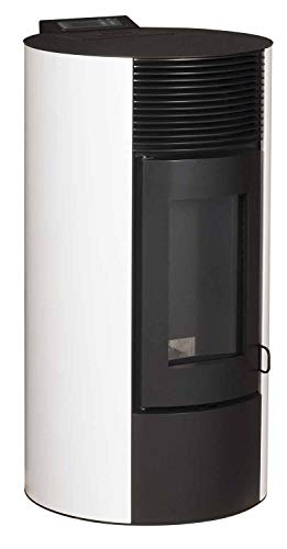 OPTIMO Poêle Ã granulés Rond Cristo Blanc 9kW