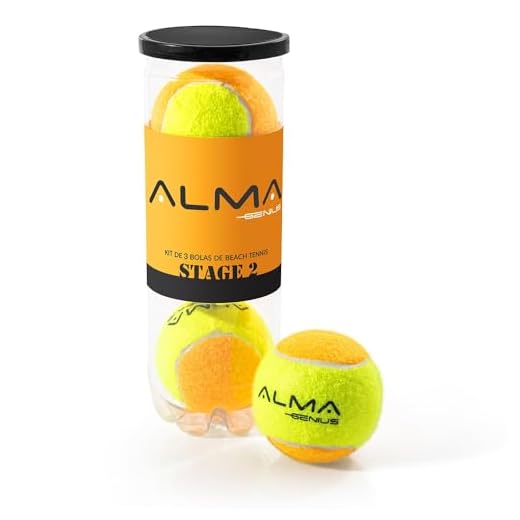 BOLA DE BEACH TENNIS PRO ALMA GENIUS - 3 PECAS