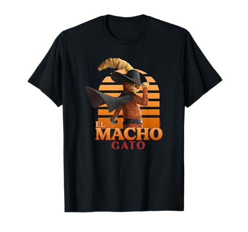 DreamWorks Puss in Boots: The Last Wish El Macho Gato Logo T-Shirt Small