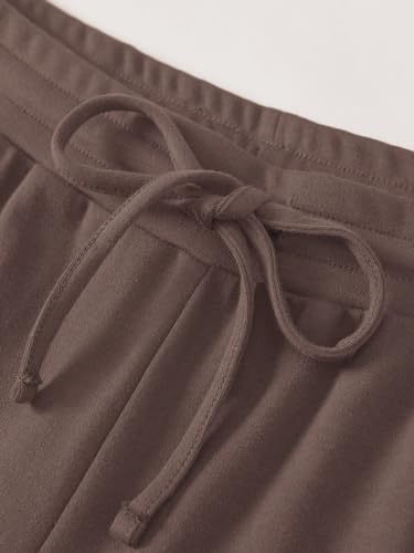 Weintee Women's Plus Size Petite Drawstring Knit Pants with Pockets2