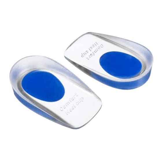 Silicone Comfort Heel Cup for Pain Relief and Support | Shock Absorbing, Plantar Fasciitis Aid, Breathable Vent Holes, Anti-Skid Technology, Moisturising Gel-image-32