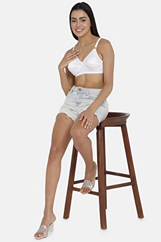 Image of Naidu Hall Women's Cotton Brassiere | Non-Padded | Non-Wired | Full Coverage | Regular Bra for Women 1 Piece
