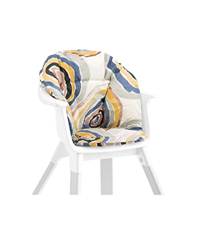 STOKKE® Clikk™ Cushion - Cojín de bebé para la trona Clikk™ │ Almohadilla de algodón repelente al agua │ Diseño reversible│ color: Multi Circles Cover