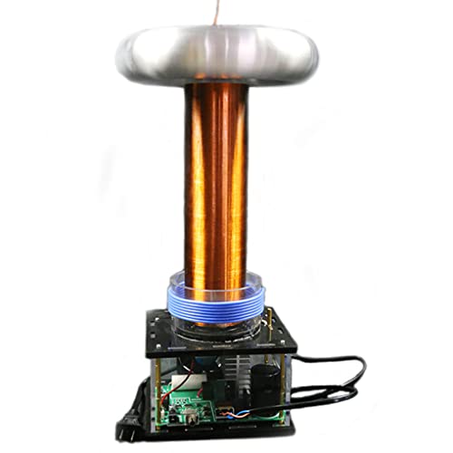 UIGJIOG Neuer Großer Tesla Coil 800W Musik Tesla Coil Lautsprecher - DIY Tesla Coil Wissenschaftliche Experimente Desktop-Spielzeugmodell Arc Generator Science Physics Learning Kit 220V