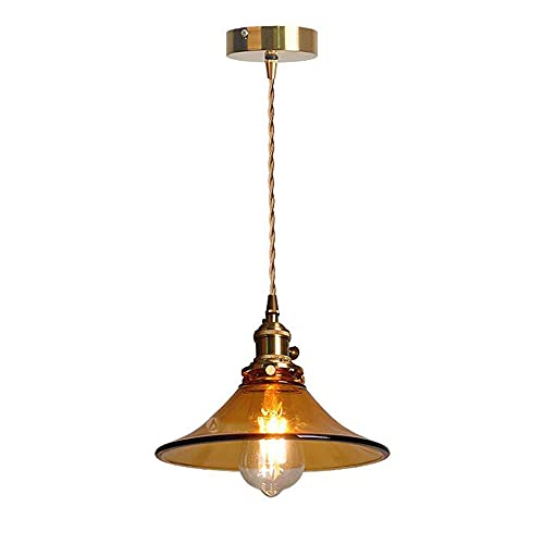 Suspension lustre de ferme en verre pour eclairer vos repas en salle a manger