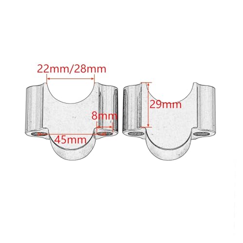 Montaje manillar elevador universal 22mm 28mm para moto R1300GS F700GS 5