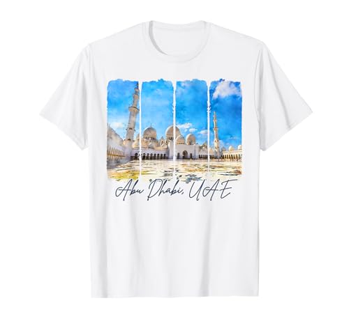 Abu Dhabi UAE Traveling Brushstroke Abu Dhabi Souvenir T-Shirt