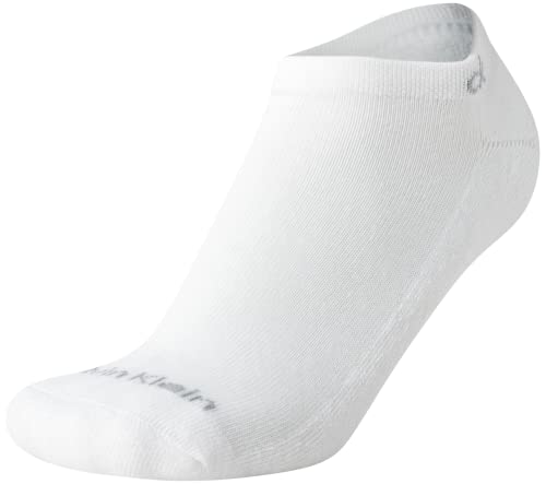 Image of Calvin Klein Womens No Show Socks - 6 Pack Breathable Cotton Blend Athletic Performance Low Cut Running Socks for Women