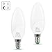 Produktbild Luohaoshi Dusk to Dawn E14 LED Kerze Lampen, 6W LED Leuchtmittel, Ersatz für 60W Halogenlampe, Warmweiß3000K, 580LM, 180°Abstrahlwinke LED Birne, Auto ON/OFF bei in die Dawn/Dusk, Nicht dimmbar, 2er