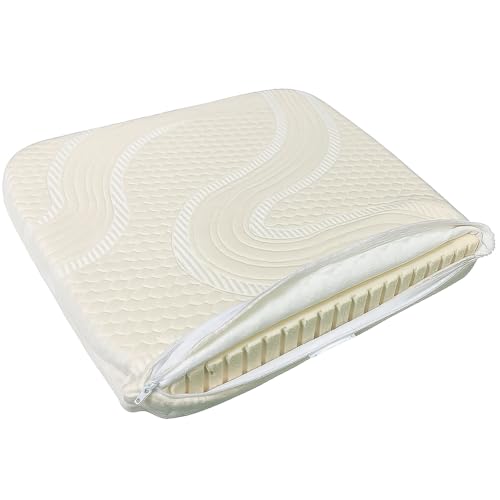 Organic Latex Seat Cushion with Organic Removable Cotton Cover - GOLSGOTS Certified - 3 Firm product thumbnail 9