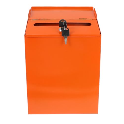 Boîte à suggestions en fer rétro murale verrouillable de bureau
